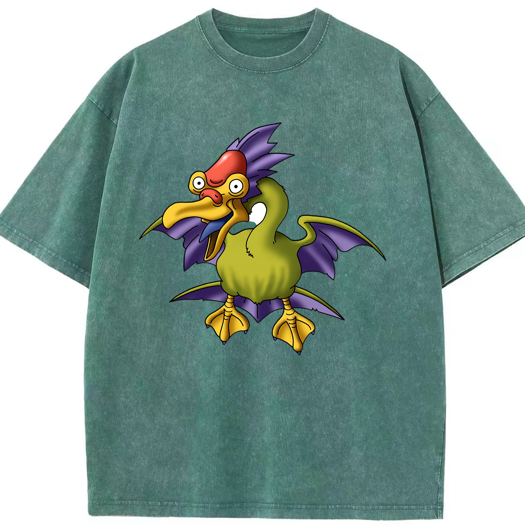 （画像用） ドラゴンクエスト Doragon Kuesuto Dragon Quest 綿100% ヴィンテージ風 半袖Tシャツ（フロントプリント）